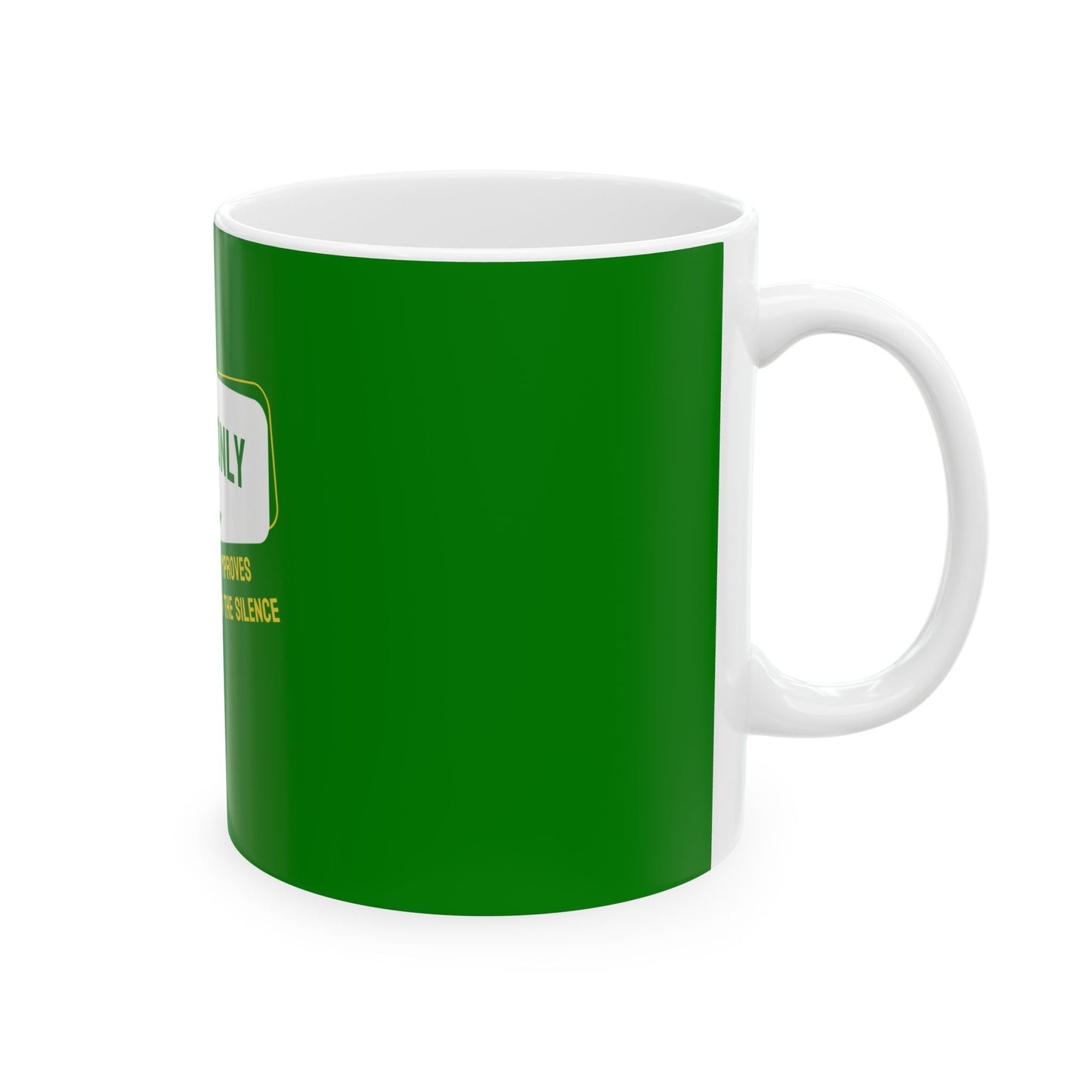 Green Ceramic Mug 66, (11oz, 15oz)