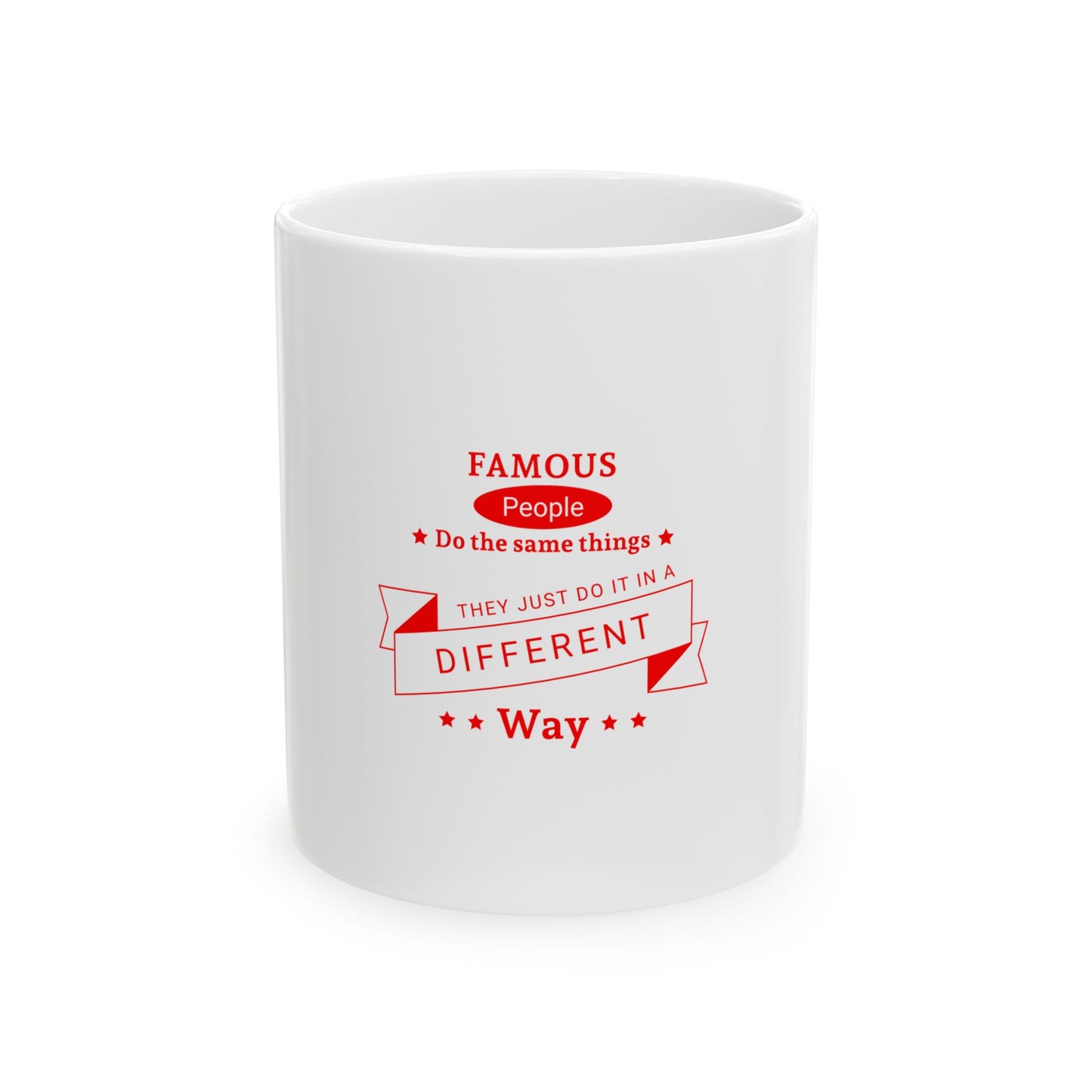 White Ceramic Mug 34, (11oz, 15oz)