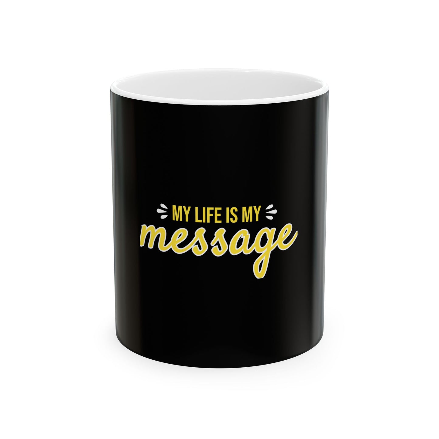 Black Ceramic Mug 51, (11oz, 15oz)