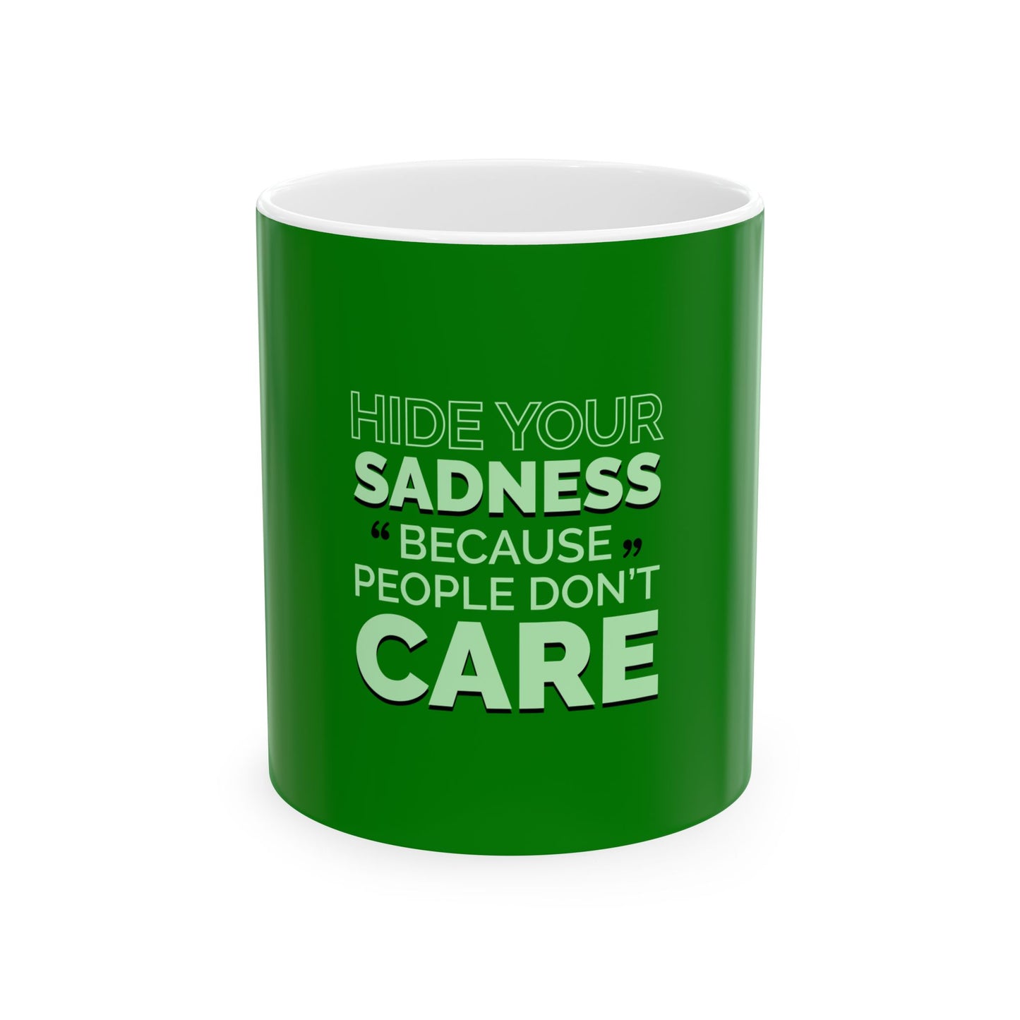 Green Ceramic Mug 42, (11oz, 15oz)