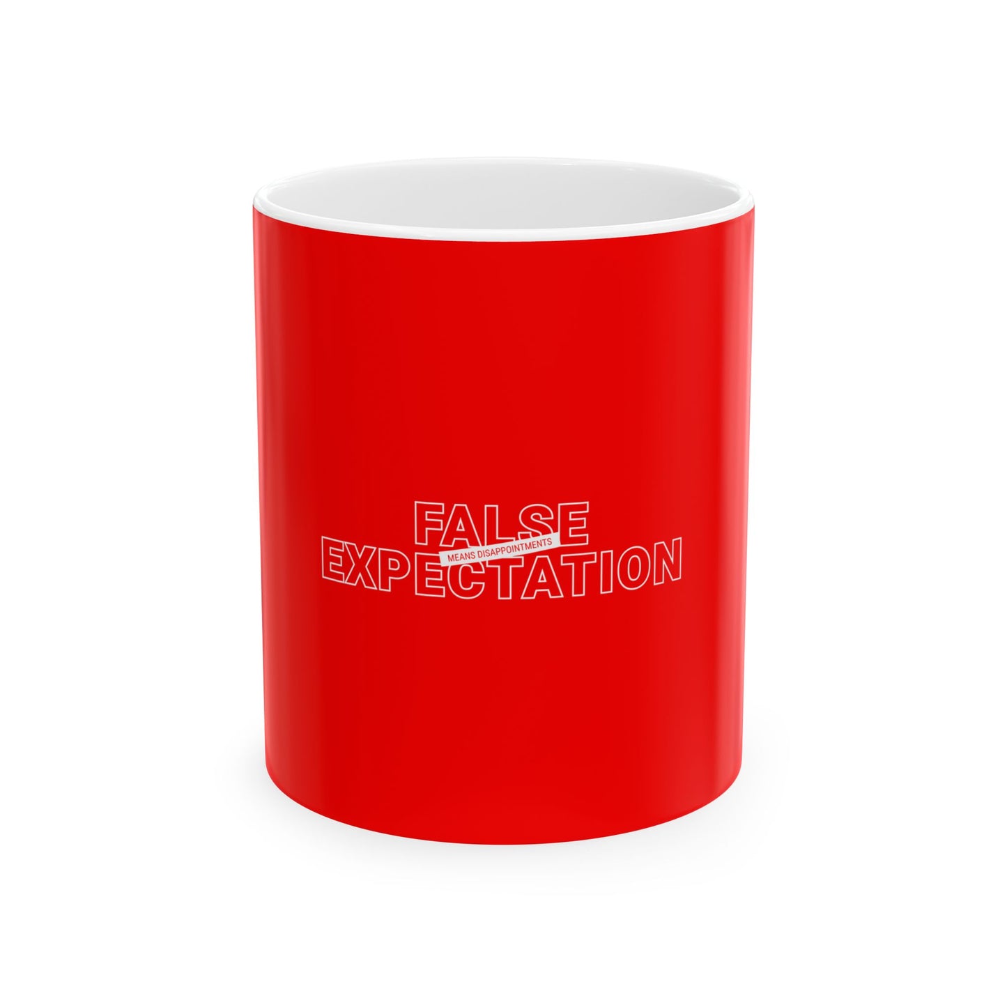 Red Ceramic Mug 40, (11oz, 15oz)