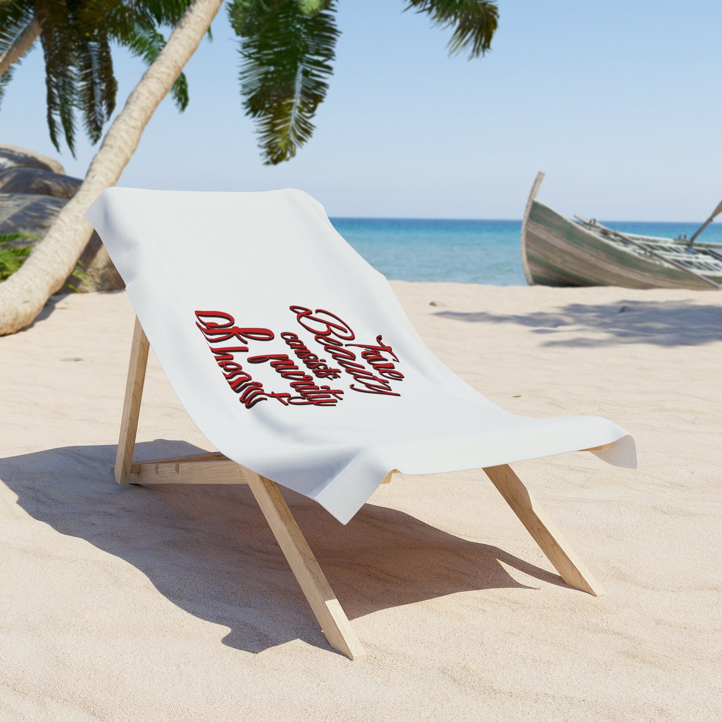 White Beach Towel 48