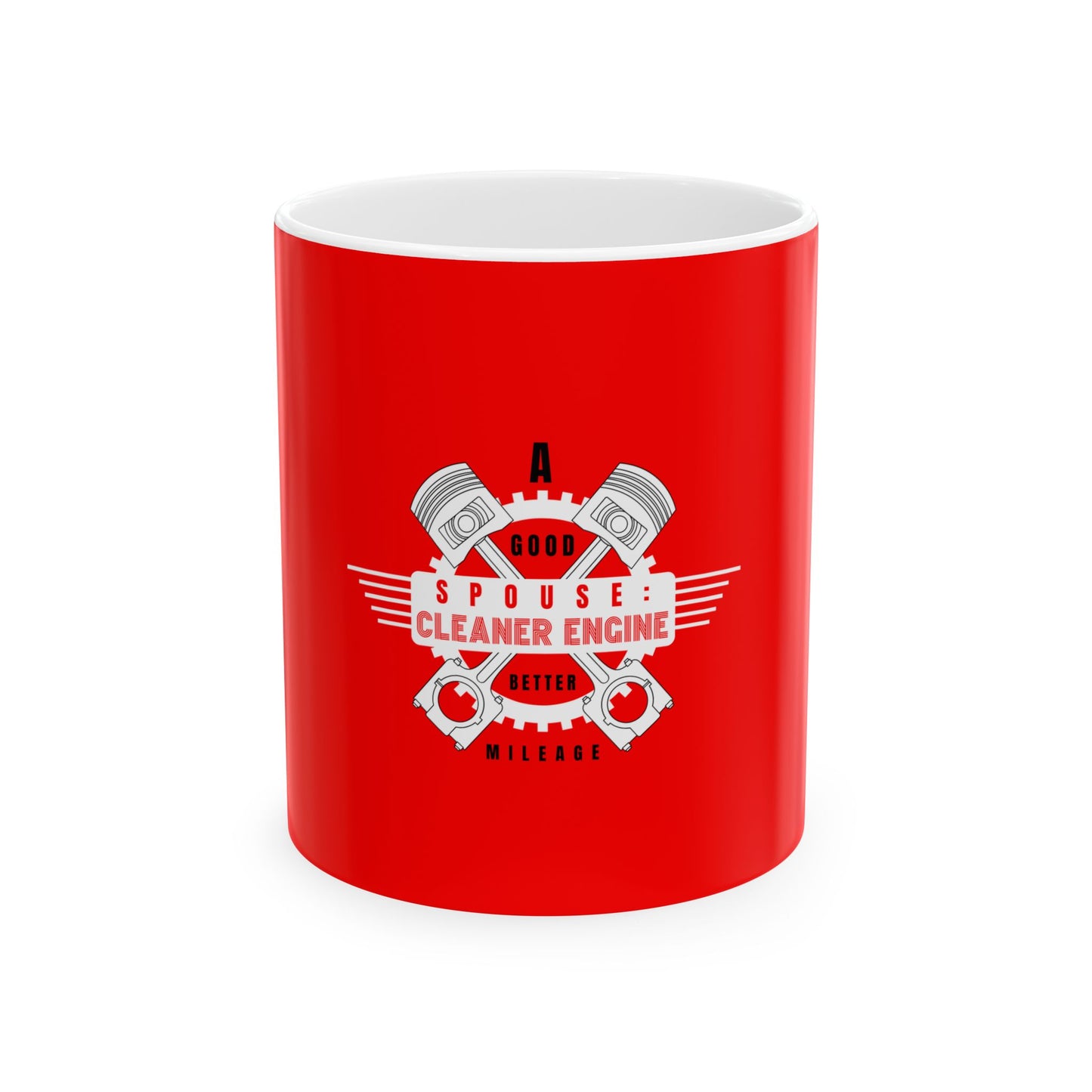 Red Ceramic Mug 15, (11oz, 15oz)