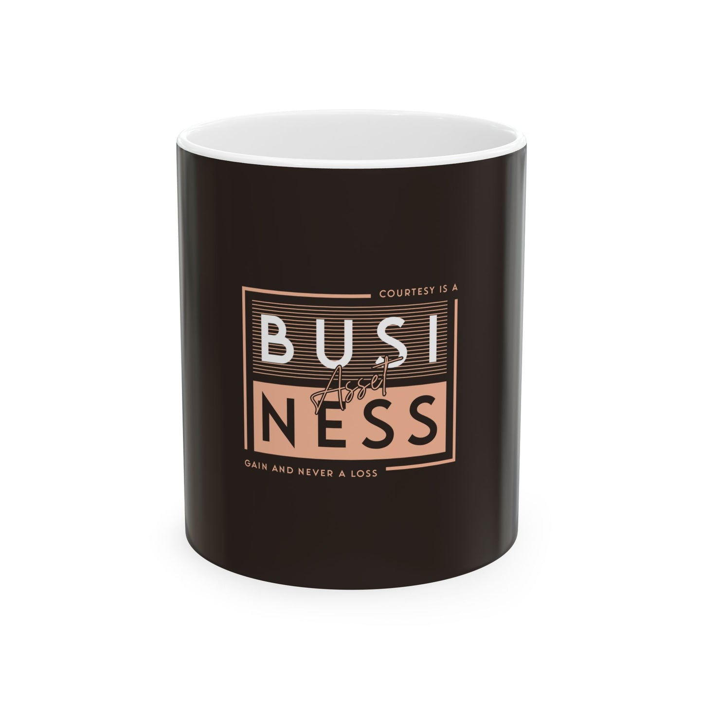 Brown Ceramic Mug 35, (11oz, 15oz)