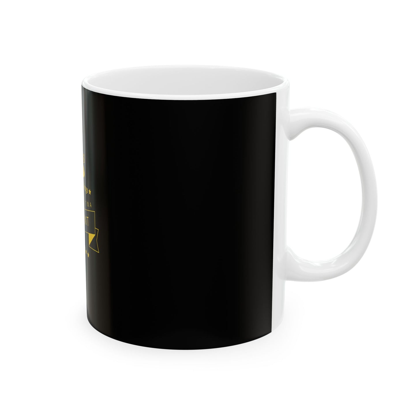 Black Ceramic Mug 34, (11oz, 15oz)