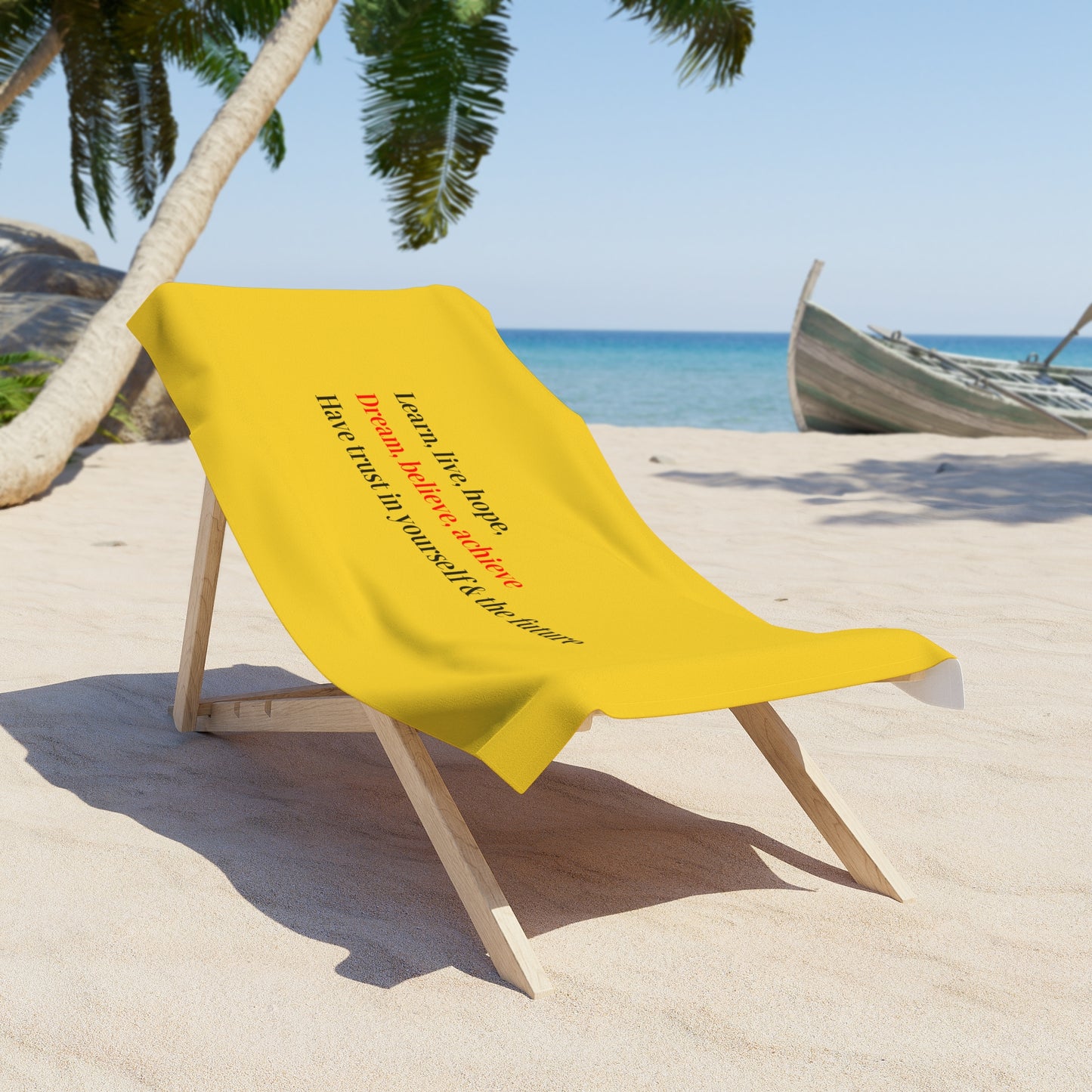 Yellow Beach Towel