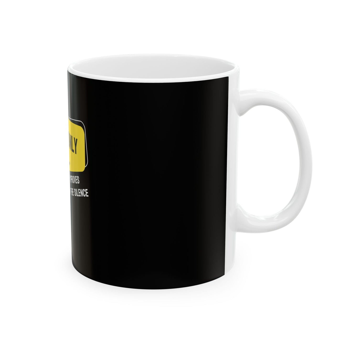 Black Ceramic Mug 66, (11oz, 15oz)