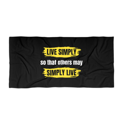 Black Beach Towel 49