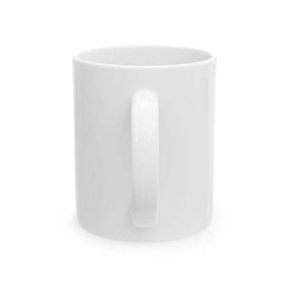 White Ceramic Mug 18, (11oz, 15oz)