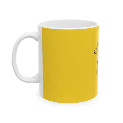 Yellow Ceramic Mug 2, (11oz, 15oz)