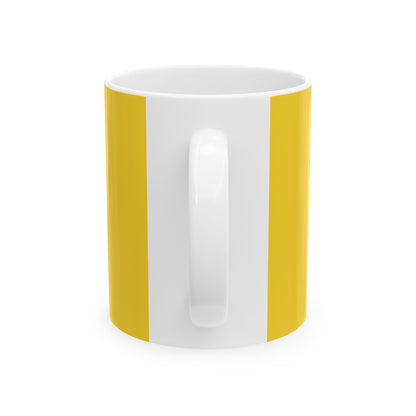 Yellow Ceramic Mug 49, (11oz, 15oz)