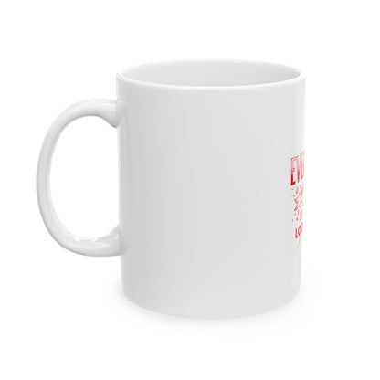 White Ceramic Mug 29, (11oz, 15oz)