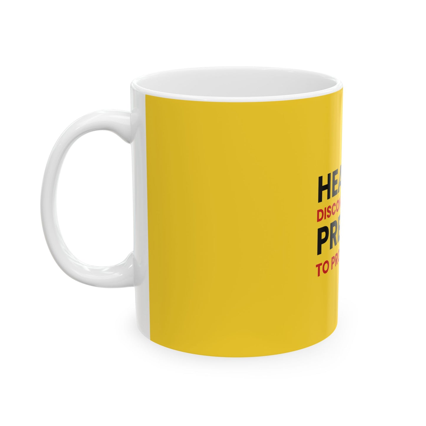 Yellow Ceramic Mug 70, (11oz, 15oz)