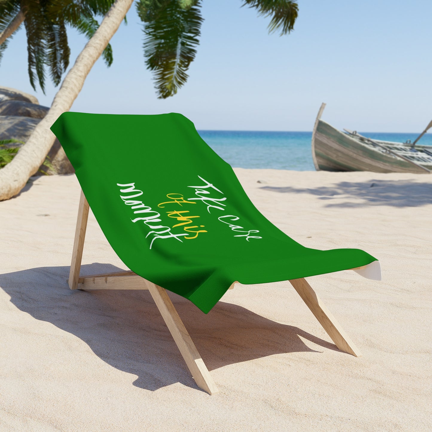 Green Beach Towel 45