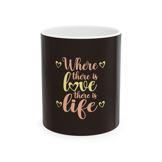 Brown Ceramic Mug 64, (11oz, 15oz)