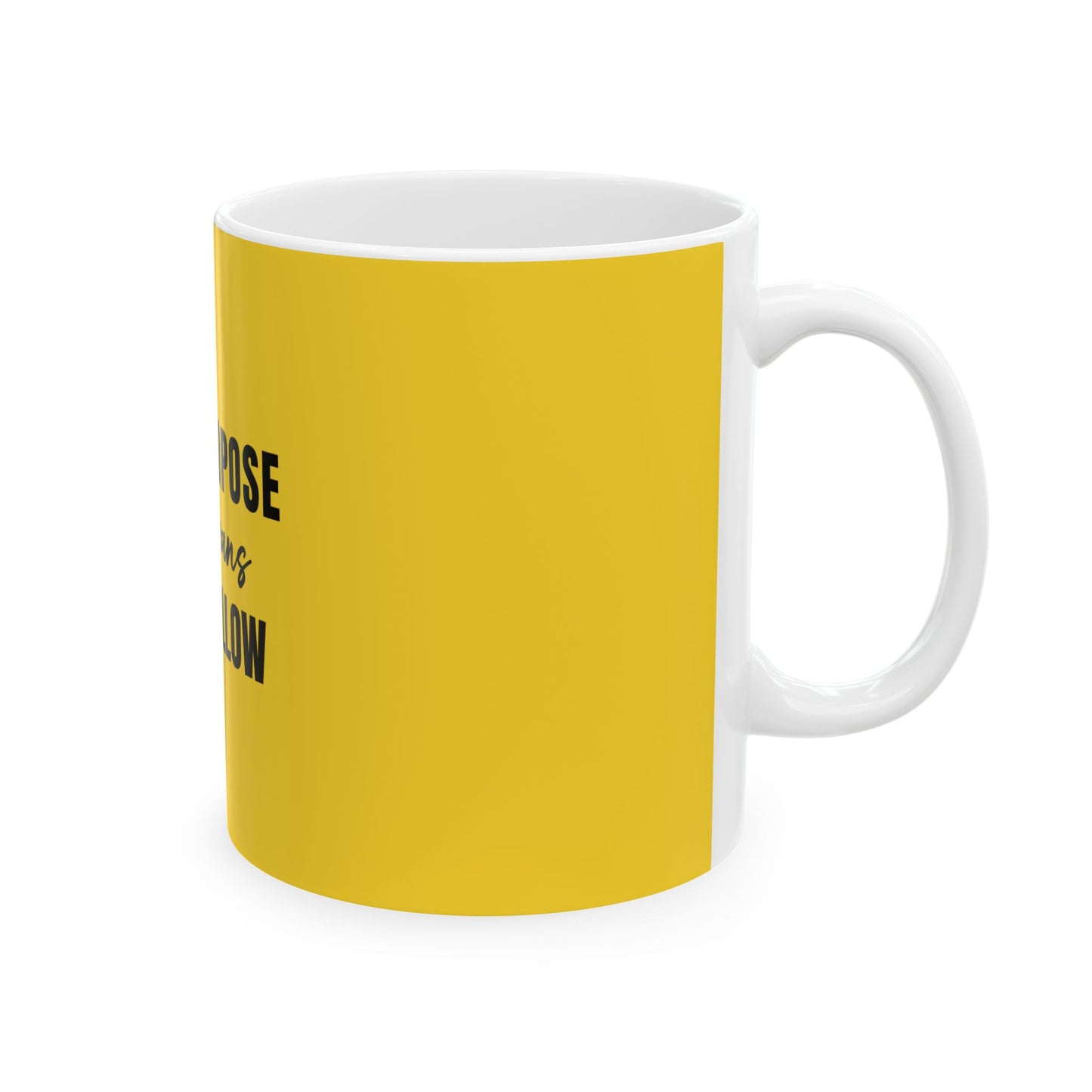 Yellow Ceramic Mug 68, (11oz, 15oz)