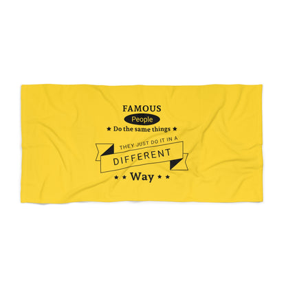 Yellow Beach Towel 34