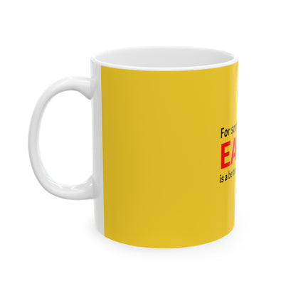 Yellow Ceramic Mug 7, (11oz, 15oz)