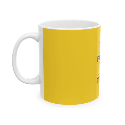 Yellow Ceramic Mug 31, (11oz, 15oz)