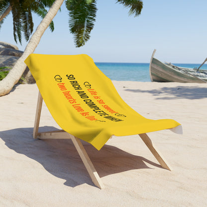 Yellow Beach Towel 3