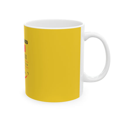 Yellow Ceramic Mug 6, (11oz, 15oz)