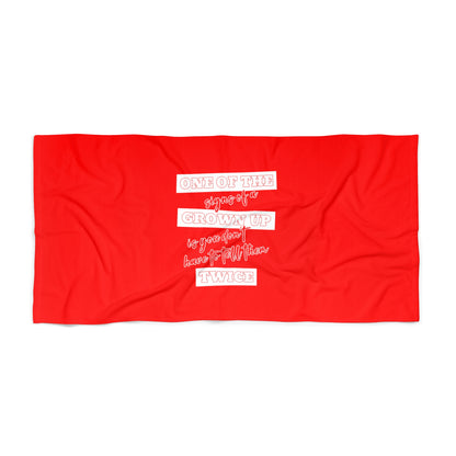 Red Beach Towel 30