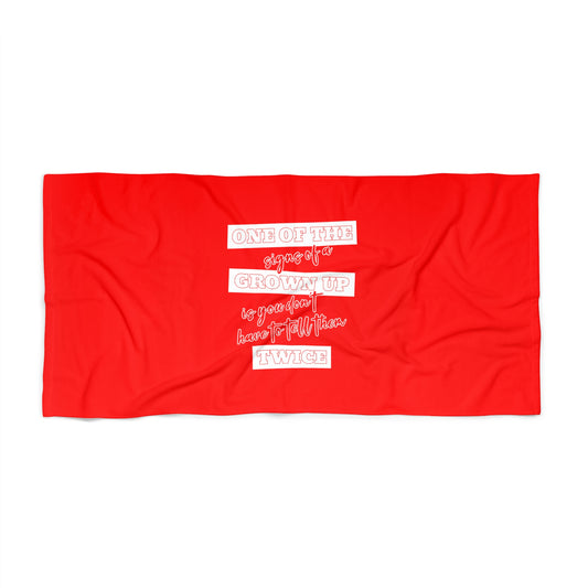 Red Beach Towel 30