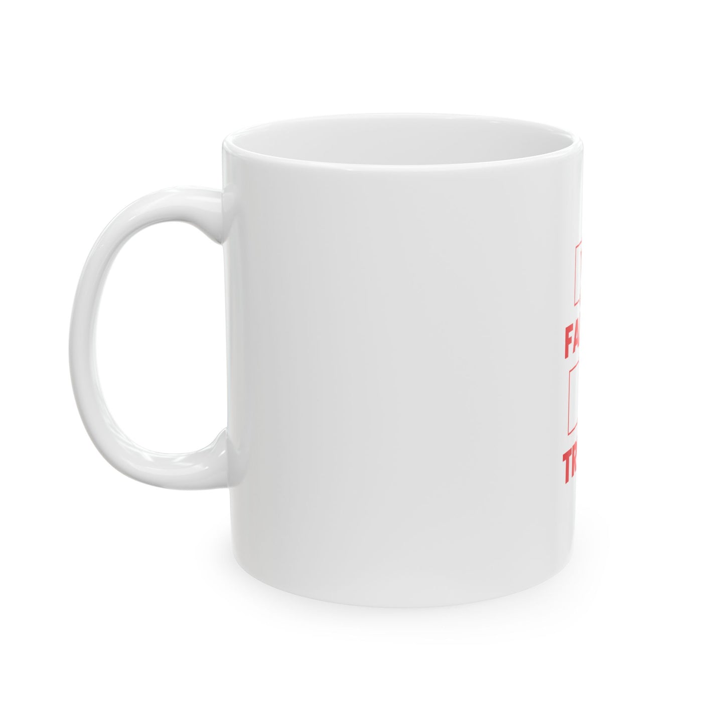 White Ceramic Mug 31, (11oz, 15oz)