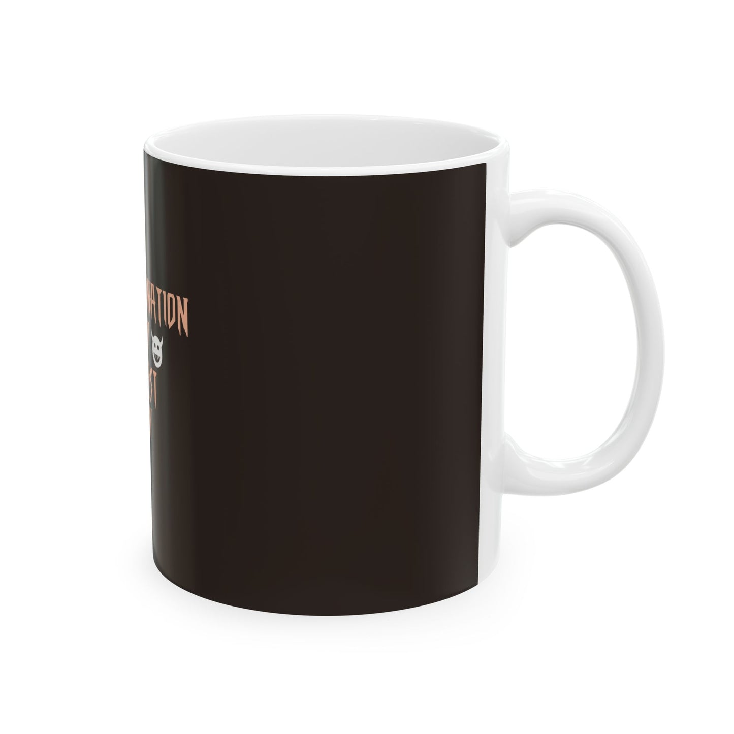 Brown Ceramic Mug 47, (11oz, 15oz)