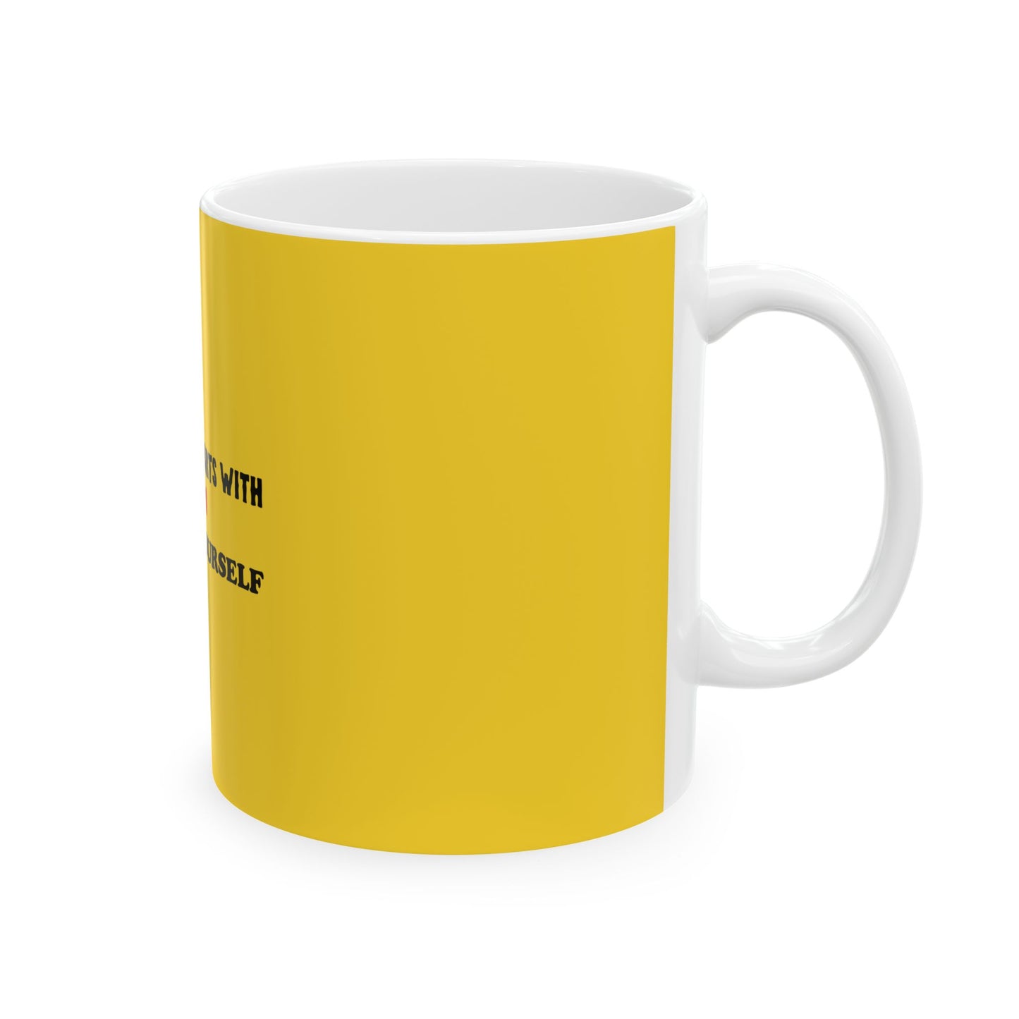 Yellow Ceramic Mug 49, (11oz, 15oz)