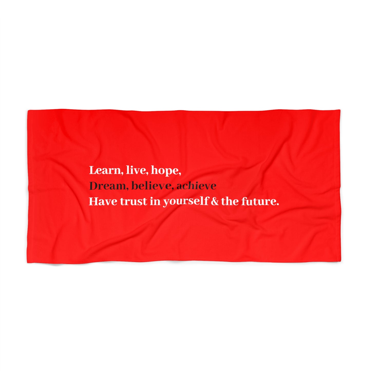 Red Beach Towel