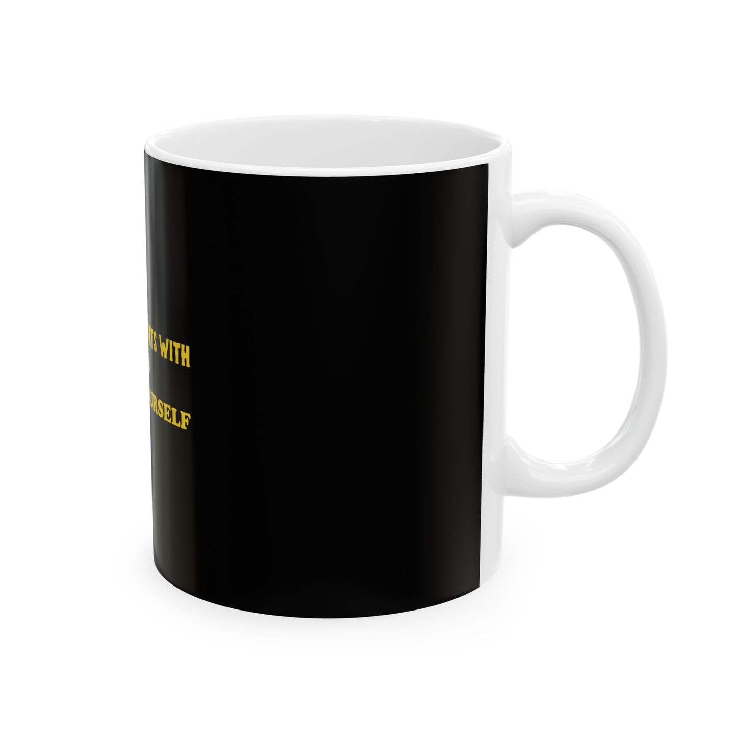 Black Ceramic Mug 49, (11oz, 15oz)