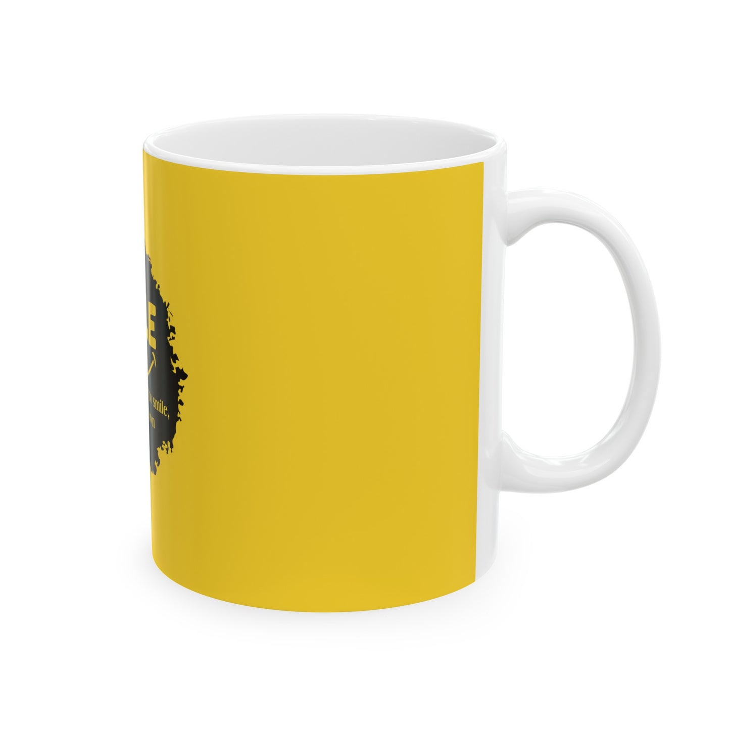 Yellow Ceramic Mug, (11oz, 15oz)