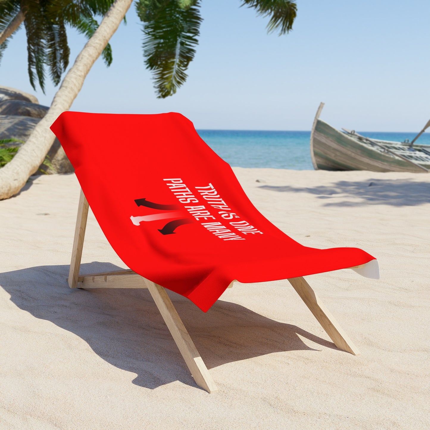 Red Beach Towel 46