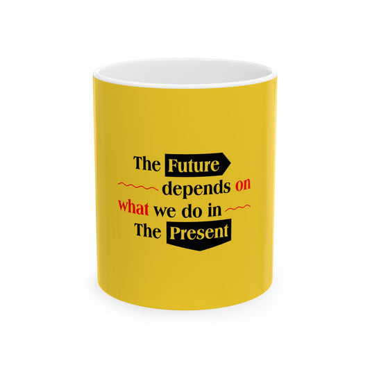 Yellow Ceramic Mug 50, (11oz, 15oz)