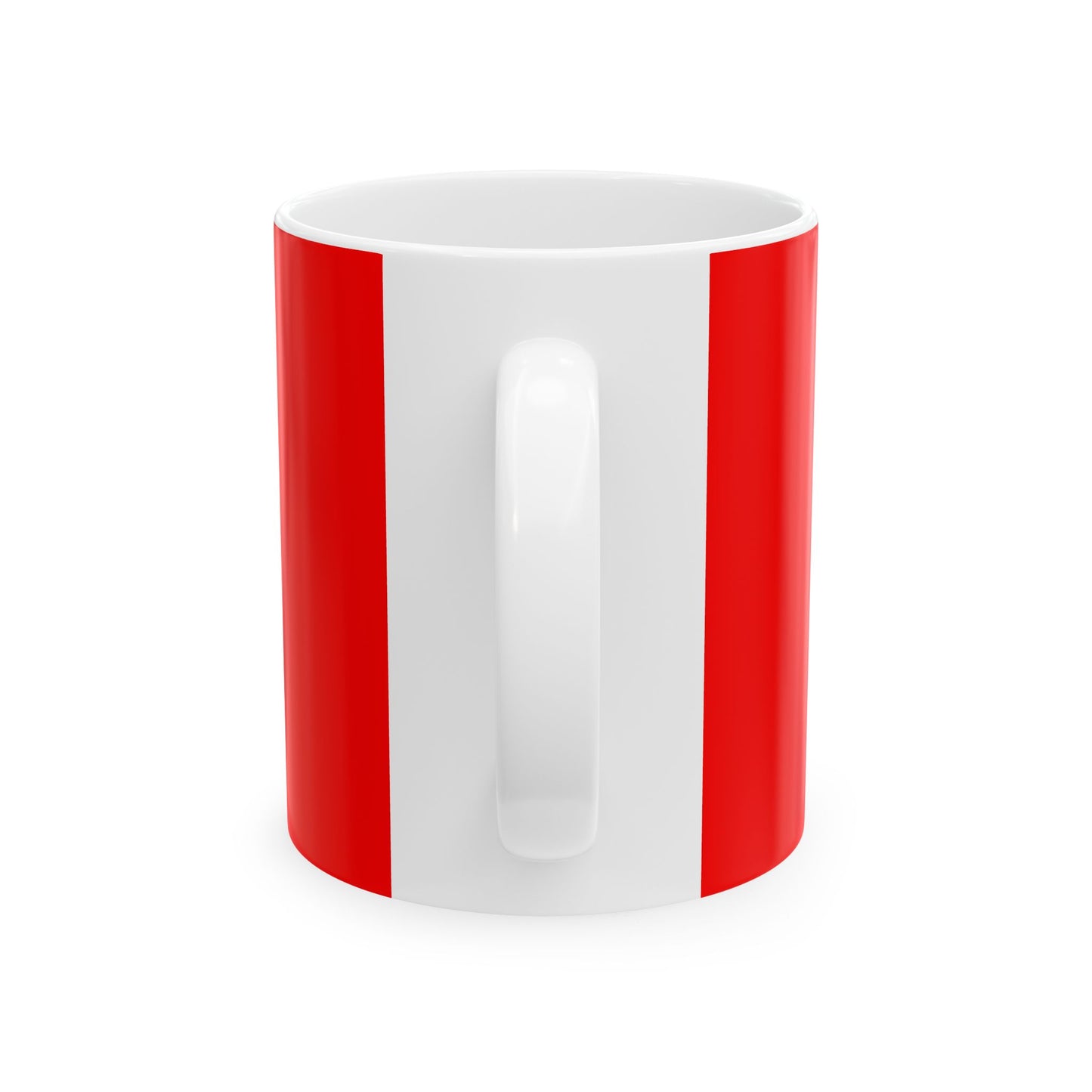 Red Ceramic Mug 63, (11oz, 15oz)