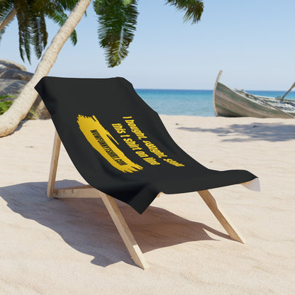 Black Beach Towel 4