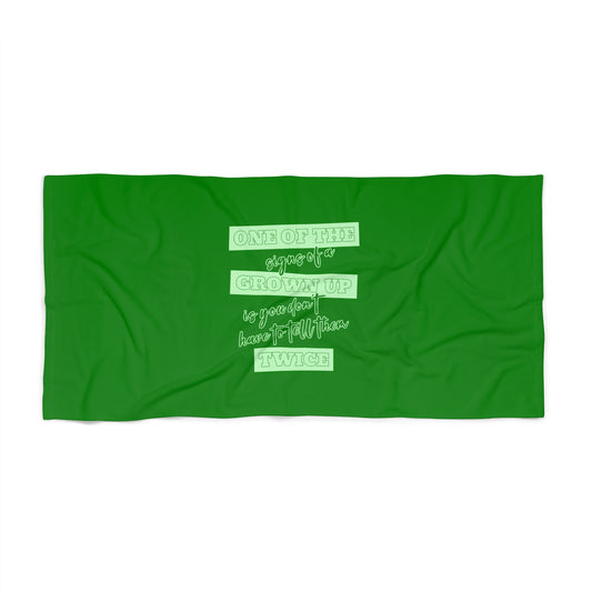 Green Beach Towel 30