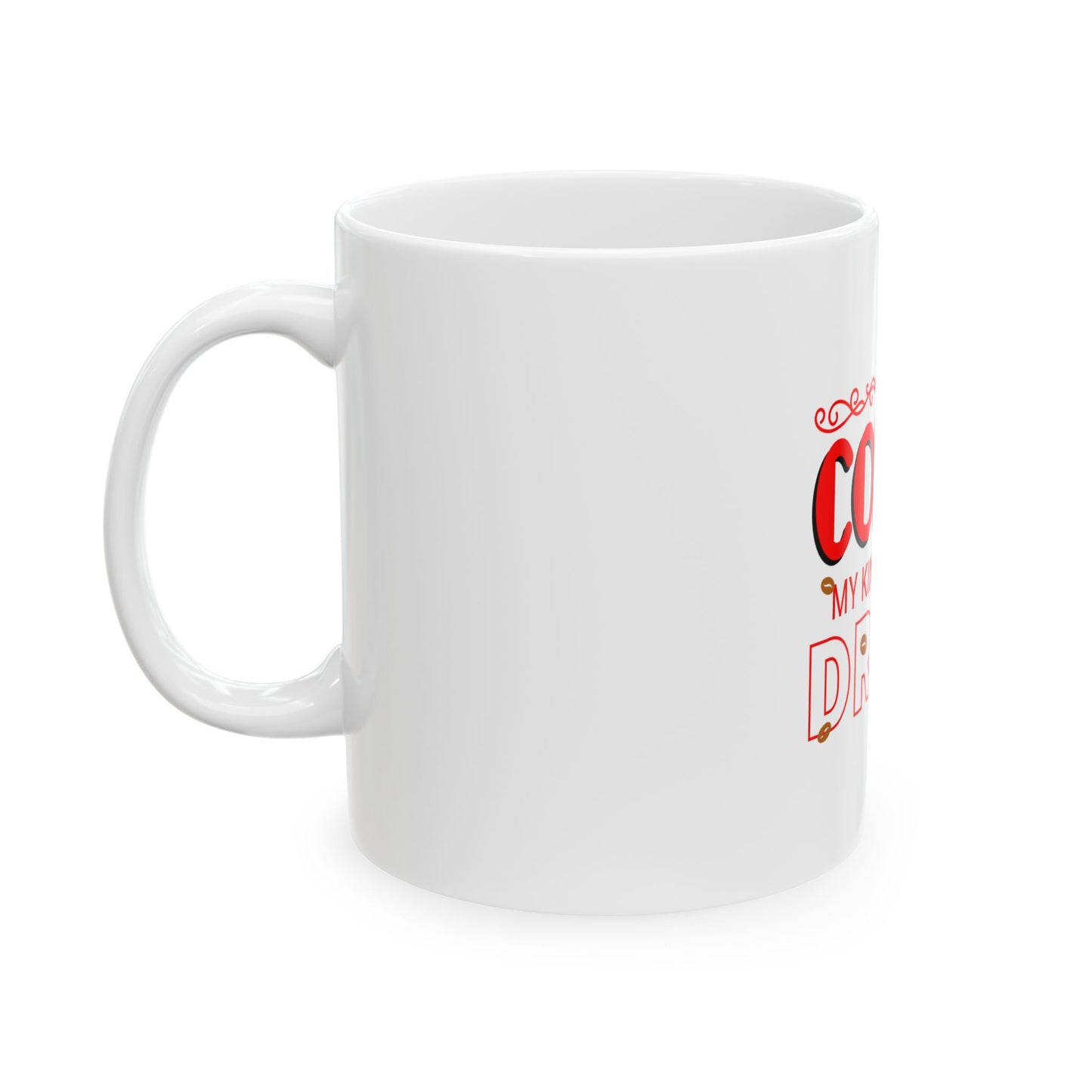 White Ceramic Mug 41, (11oz, 15oz)