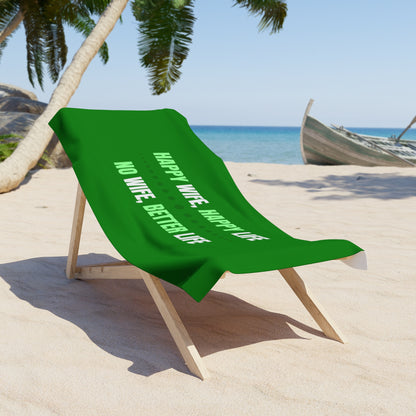 Green Beach Towel 2