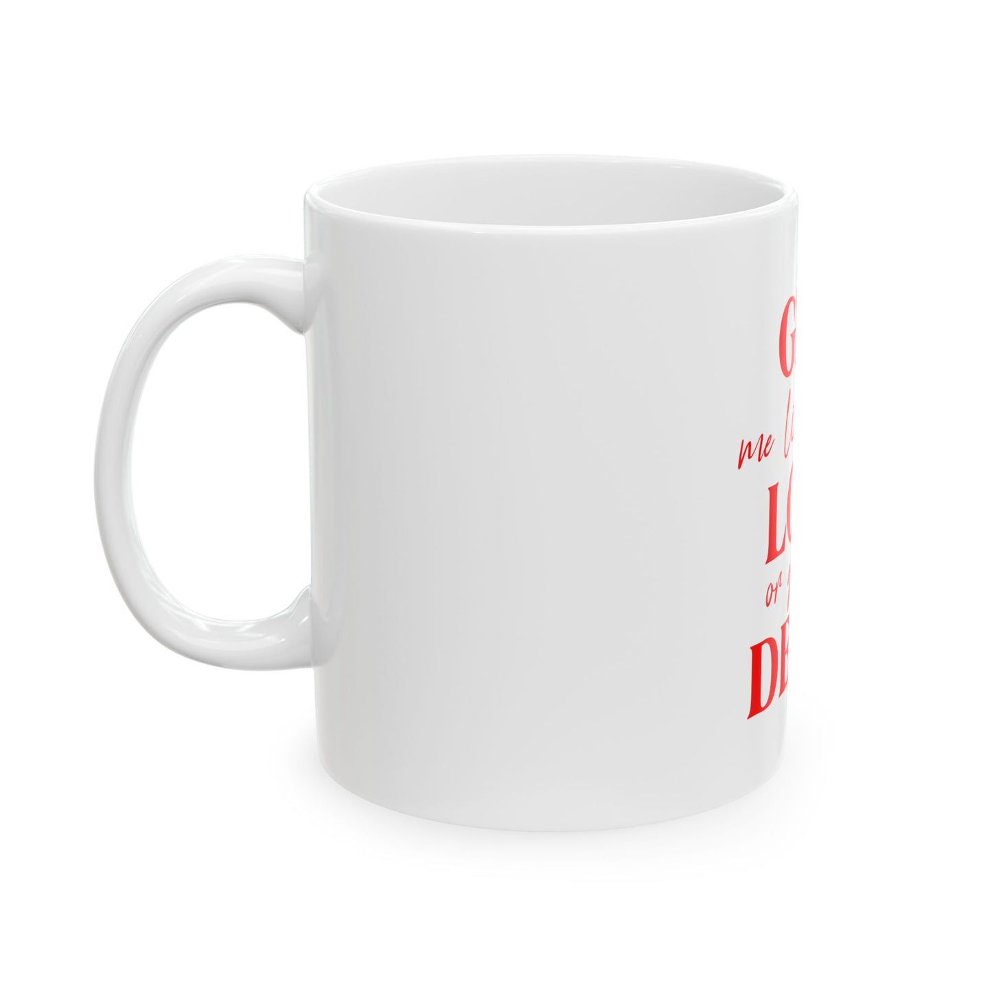 White Ceramic Mug 19, (11oz, 15oz)