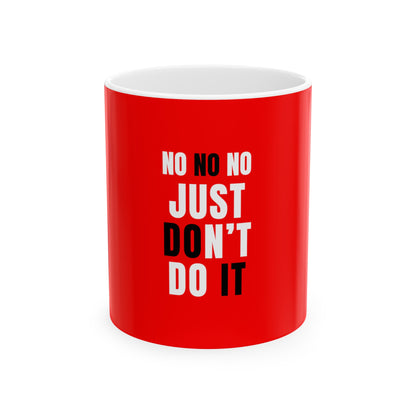 Red Ceramic Mug 5, (11oz, 15oz)