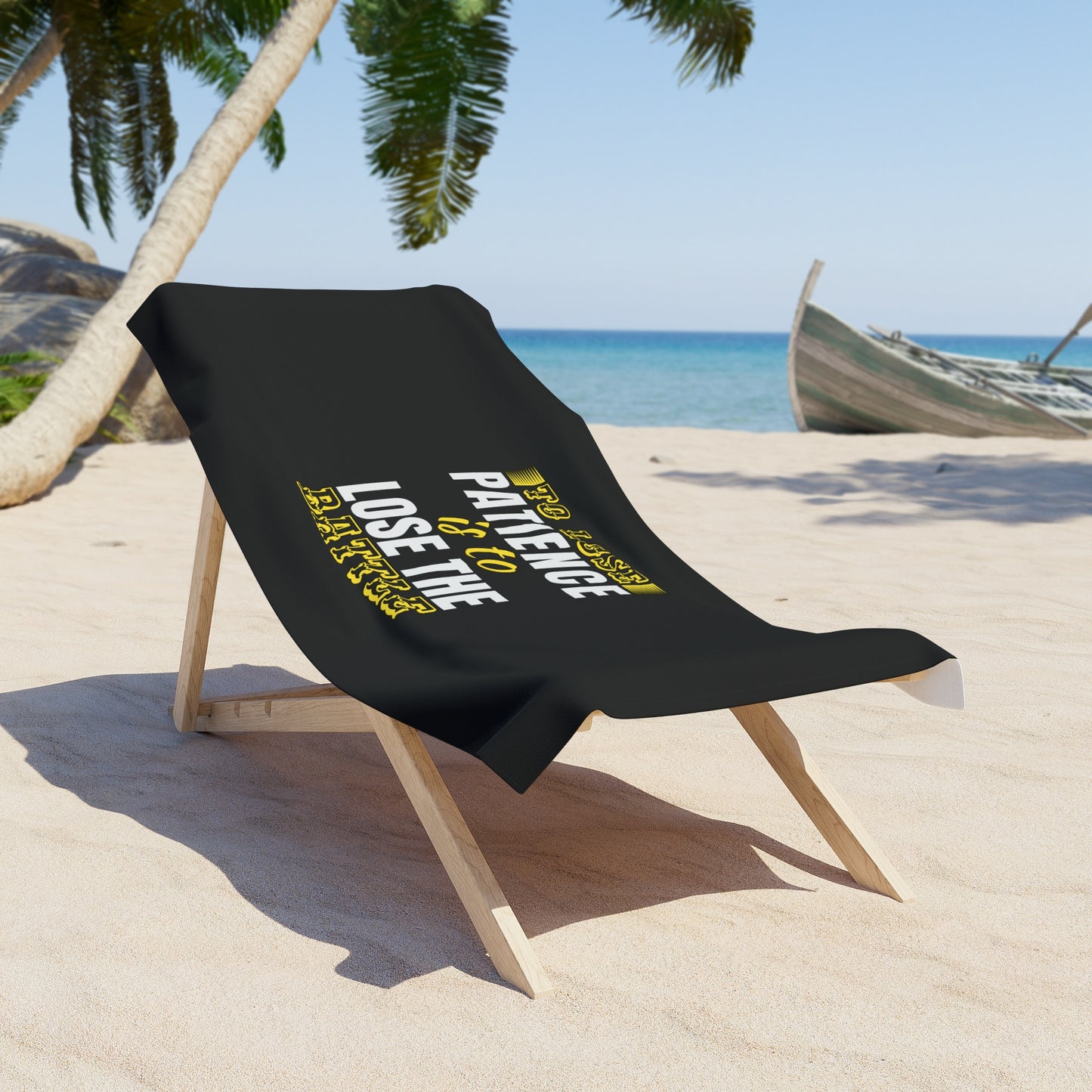 Black Beach Towel 43