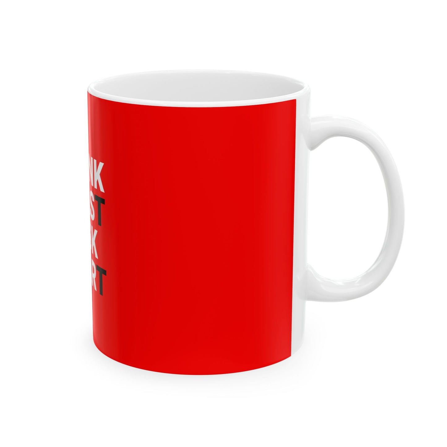 Red Ceramic Mug 44, (11oz, 15oz)