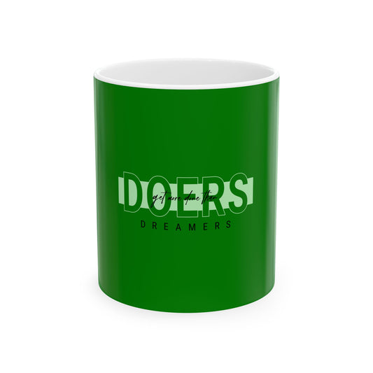 Green Ceramic Mug 38, (11oz, 15oz)