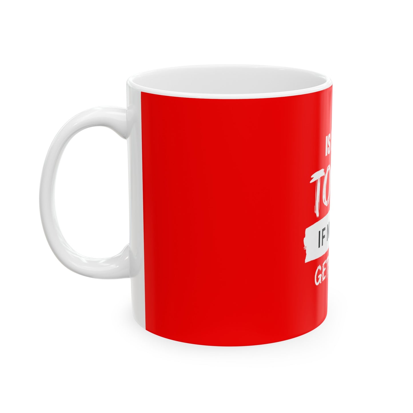 Red Ceramic Mug 8, (11oz, 15oz)