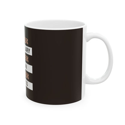 Brown Ceramic Mug 18, (11oz, 15oz)