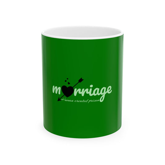 Green Ceramic Mug 32, (11oz, 15oz)