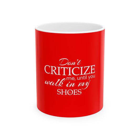 Red Ceramic Mug 17, (11oz, 15oz)