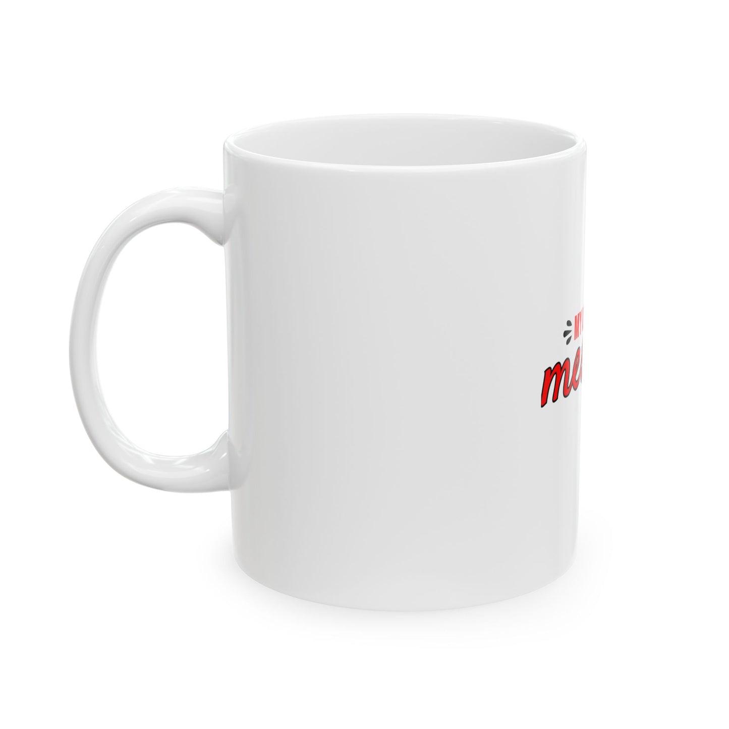 White Ceramic Mug 51, (11oz, 15oz)